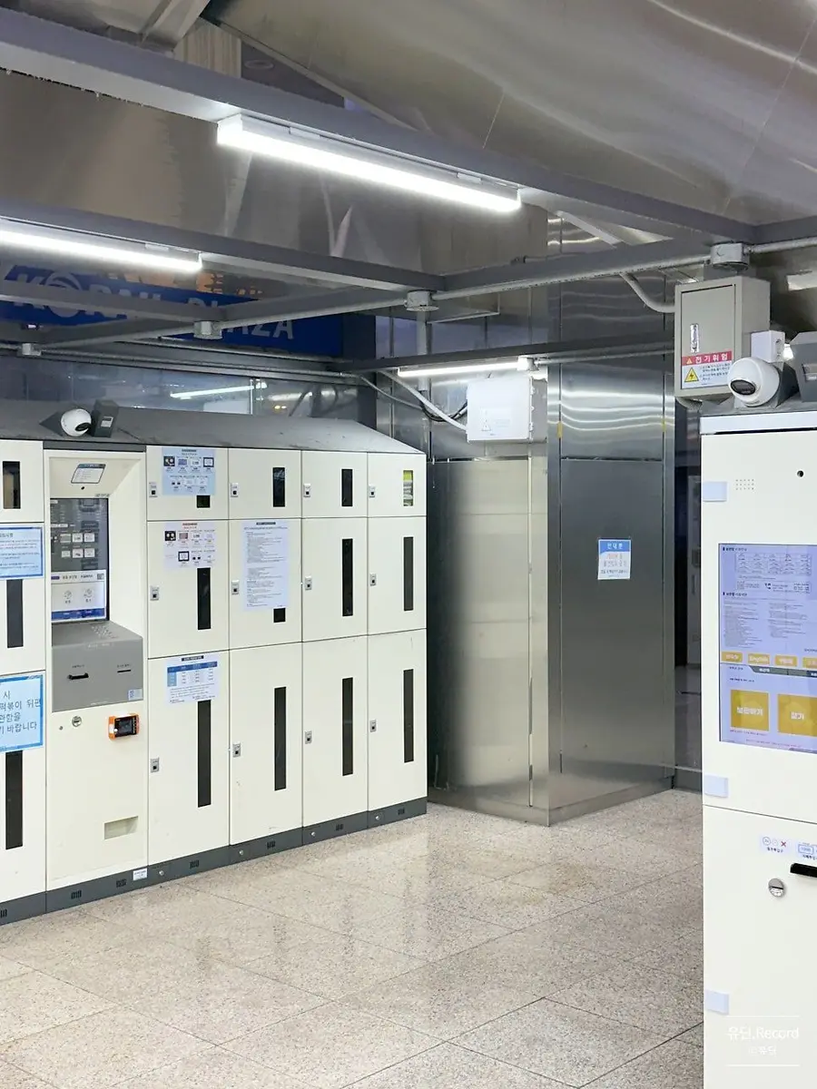 Busan Station的 1st floor coin lockers